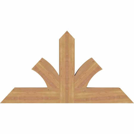 Ekena Millwork Richland Timber Gable Bracket, Western Red Cedar, 48"W x 26"H x 3 1/2"D x 5 1/2"F, 13/12 Pitch GBW048X26X0406RIC00SWR